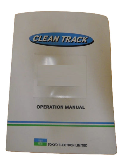 TEL Tokyo Electron OEM Operation Manual Set Clean Track Lithius Surplus