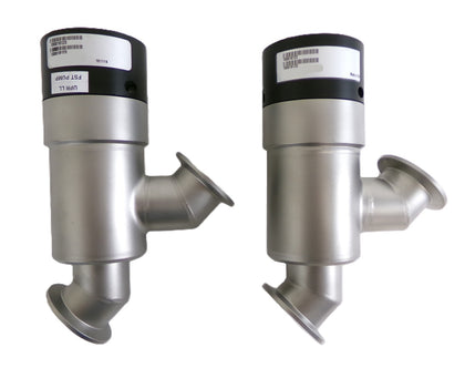 MKS Instruments 100018123 Pneumatic Angle Valve Reseller Lot of 2 Working
