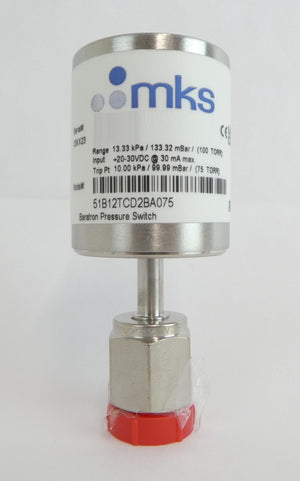 MKS Instruments 51B12TCD2BA075 Baratron Pressure Switch Type 51B Lot of 2 New