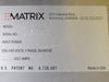 Matrix System 10 Style 1104 100-200mm Wafer Descum System Chamber Untested As-Is