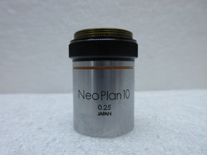 Olympus NeoPlan10 Microscope Objective 0.25 Used Working