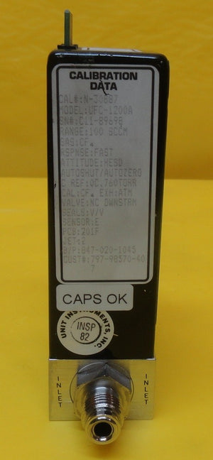 Unit Instruments UFC-1200A Mass Flow Controller MFC 100 SCCM CF4 Used Working