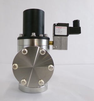 MDC Vacuum Products 3870-01805 Pneumatic Angle Valve AV-150M-P-03 Working