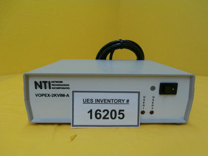 NTI Network Technologies VOPEX-2KVIM-A 2-port Video Switching KVM Splitter Used