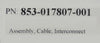 Lam Research 853-017807-001 Lower RF Match Interconnect Cable New Surplus