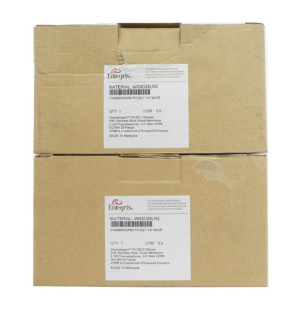 Entegris WG3D25LR2 Fast Vent Diffuser Reseller Lot of 2 New Surplus