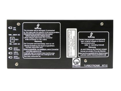TURBOTRONIK NT12 Leybold 85704 Electronic Frequency Converter Turbo Working