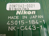 Nikon 4SO15-184-1 Processor Control PCB Card NK-C443-1 Working Surplus