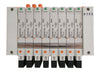SMC VV5Q21-08-X914 8-Port Pneumatic Manifold w/ EX160-SDN2 AMAT Working Surplus