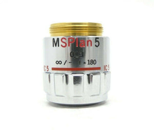 Olympus MSPlan 5 Microscope Objective 0.13 ∞/- f=180 IC 5 Working Surplus