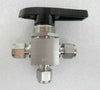 Swagelok SS-44XS6-PT-UC-1466 3-Way Ball Valve Reseller Lot of 2 New Surplus