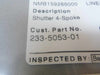 Pentagon Technologies 233-5053-01 4-Spoke Shutter Anelva PVD System New