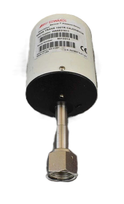 Edwards W65531611 Barocel Pressure Sensor 655AB 100Torr CAJON8VCR Working Spare