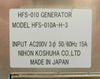 Nihon Koshuha HFS-010A-H-3 EC2 Antenna Bias RF P/S Generator Working