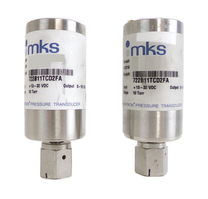 MKS Instruments 722B11TCD2FA Baratron Pressure Transducer 722B Lot of 2 Working