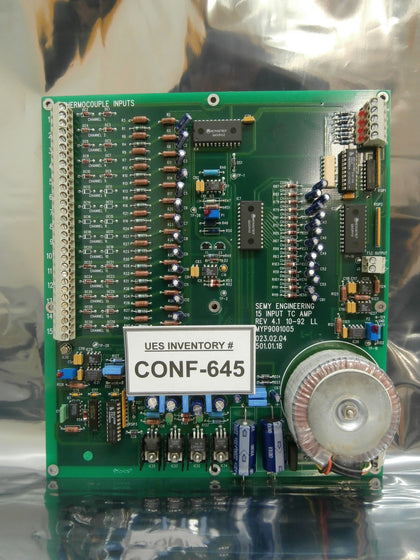 Semy Engineering 501.01.18 15 Input TC AMP Board PCB MYP9001005 Used Working