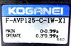 Koganei F-AVP125-C-1W-X1 Air Operated Valve TEL CT012-002379-1 Lot of 2 New