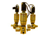 Qualiflow F HF Series 4-Way Pneumatic Valve 2x10-9atm.cm3/S?ec Lot of 3 Used