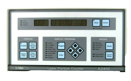 Met One 2083226-01 Laser Particle Counter A2400-1-115V-1 Tested Working Surplus