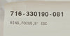 Lam Research 716-330190-081 8" Focus Ring ESC New Surplus