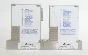 MKS Instruments P4B-33372 Mass Flow Controller MFC Reseller Lot of 2 Working