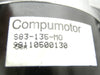 Compumotor S83-135-MO Stepper Motor NR34S-015-LB Gearhead H62-9.5-1024VL Used
