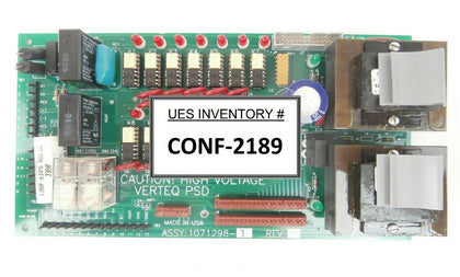 Verteq 1071298-3 High Voltage PSD Power Board 1071297-1 Working Surplus