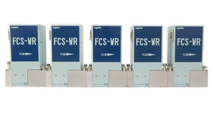 Fujikin FCS-WR Ar Flow Control System MFC Reseller Lot of 5 TEL Working Surplus