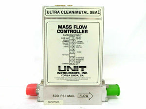 UNIT Instruments UFC-8160 Mass Flow Controller MFC 500 SCCM HCl Working Surplus