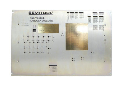 Semitool 900C0182 Fill Vessel I/O Block Chemical Delivery System Untested As-Is