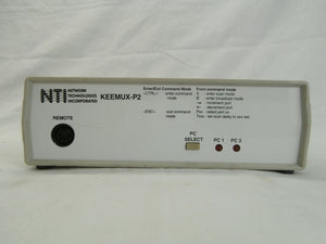 NTI Network Technologies KEEMUX-P2 2-port Video Switching KVM Splitter Used