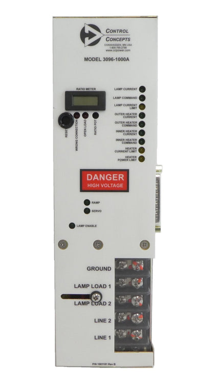 Control Concepts 3096-1000A SCR Power Controller AMAT 0190-46113 Working Surplus
