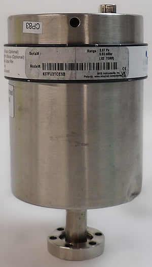 MKS Instruments 627FU2TCE5B Baratron Pressure Transducer Dented Spare