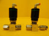 Qualiflow 2x10-9atm.cm3/Sec 2-Way Pneumatic Valve Reseller Lot of 2 Used Working