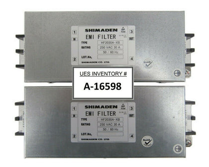 Shimaden HF2030A-XB Electromagnetic Interference EMI Filter Lot of 2 Working