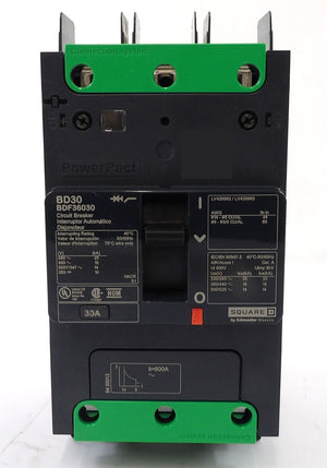 Square D BDF36030 Circuit Breaker PowerPact BD30 AMAT 0680-04290 Lot of 5 New