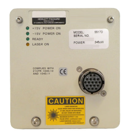 HP Hewlett-Packard HeNe Laser Head 346uW 5517D Agilent Untested As-Is