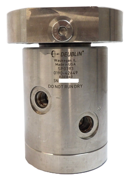 Deublin SP0393 Rotary Union Wafer Sputter Assembly Working Surplus
