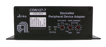 MKS Instruments CDN127-7 DeviceNet Peripheral Device Adapter 0190-19018 Working