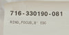 Lam Research 716-330190-081 8" Focus Ring ESC New Surplus