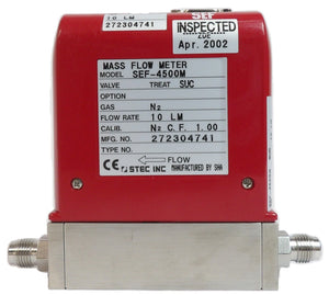 STEC SEC-4500M Mass Flow Controller MFC 10 LM N2 Lot of 2 OEM Refurbished