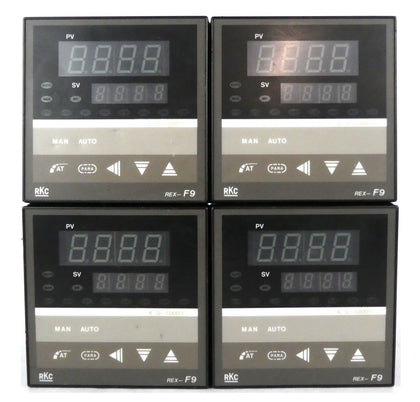 RKC Instruments Inc. REX-F9 Electronic Temperature Controller Lot of 4 Working