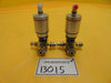 Qualiflow 2x10-9atm.cm3/Sec 4-Way Pneumatic Valve F HF Series Lot of 2 Used Work