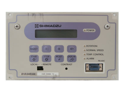 Shimadzu EI-D3403M (T1) Turbomolecular Pump Controller Turbo Tested Working