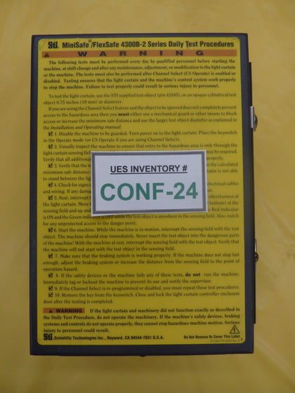 Sti 43268-0160 Light Curtain Controller MINISAFE-B MS4316B-2 Used Working
