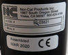 Nor-Cal 93-03821 Pneumatic Gate Valve Assembly Working Surplus