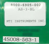 MTI Instruments 8000-6905-002 PCB Card AS-3-BL Nikon 4S008-563-1 NSR FX-601F