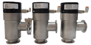 MKS Instruments 100018122 Pneumatic Isolation Angle Valve Lot of 3 Working