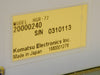 Komatsu Electronics 20000240 Heat Exchanger Power Supply HGR-72 Used Working