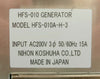 Nihon Koshuha HFS-010A-H-3 EC2 Antenna Bias RF P/S Generator Working